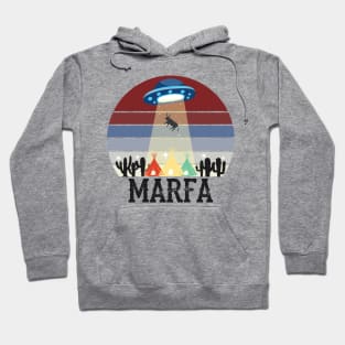 Marfa Texas Ghost Lights Festival UFO Cow Abduction Hoodie